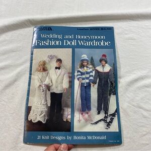 Mattel 1991 Vintage Knitting Pattern Barbie crochet Guide for Fashion Dolls